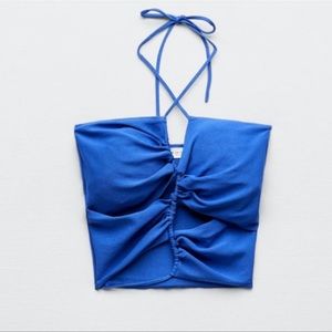 NWOT Zara cut out halter top